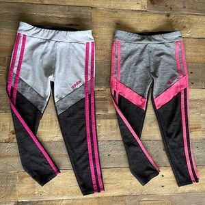 Adidas Girls Legging Size 5 (2 Pairs)